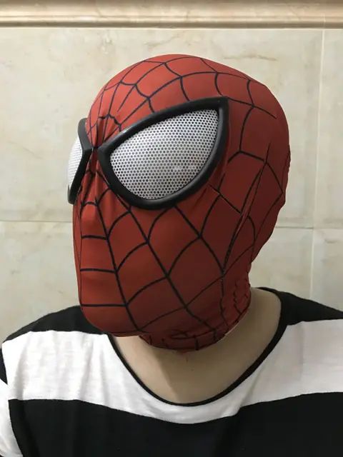 Quality New Spiderman Mask With Lens Amazing Spider man Face Mask Hero Red Spide&hellip;