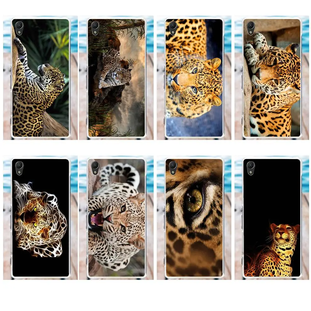 

MicroData Jaguar Tiger For Sony Xperia Z Z1 Z2 Z3 Z4 Z5 compact Mini M2 M4 M5 T3 E3 XA Soft Silicone TPU Transparent Phone Coque