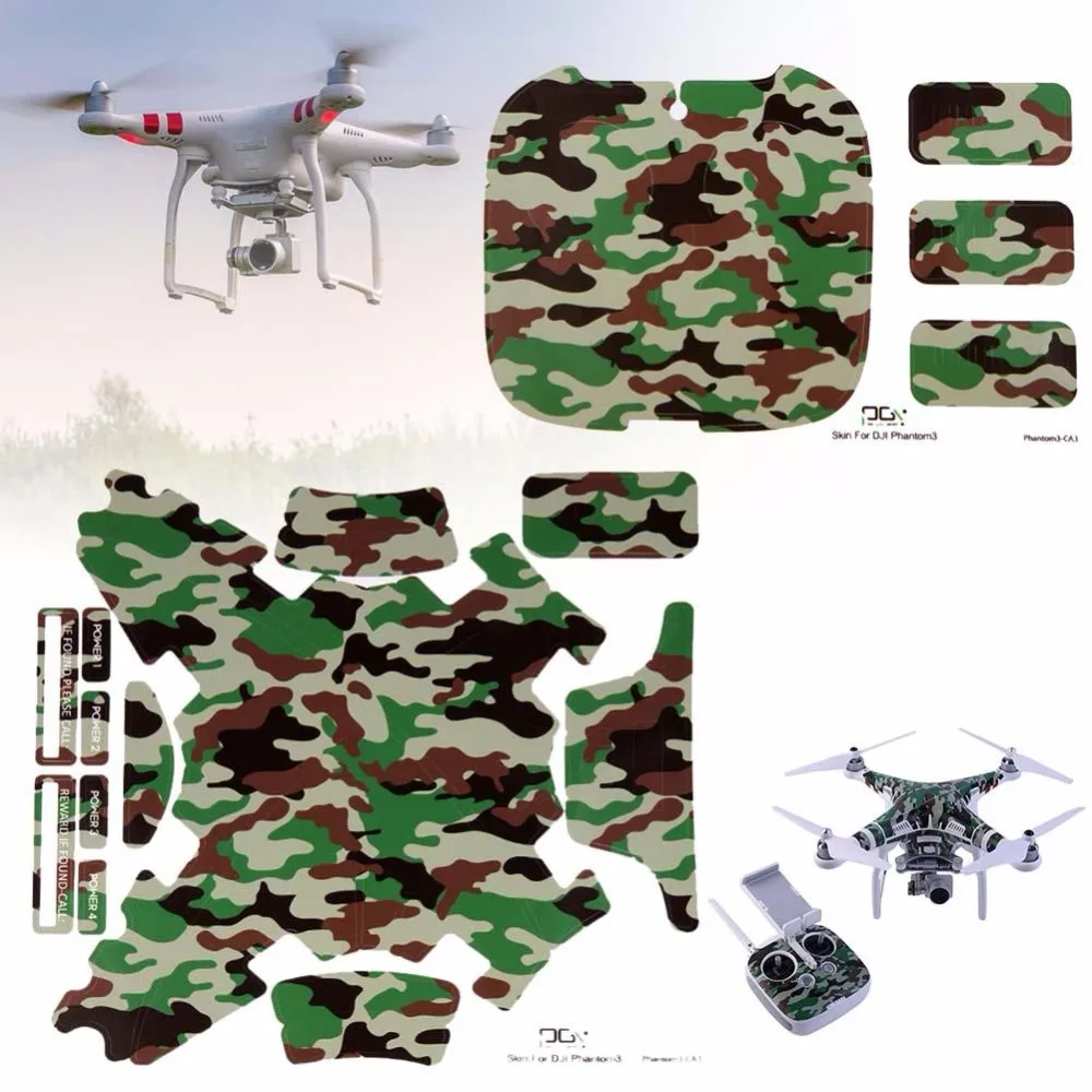 

Forest Camouflage PVC Decal Skin Sticker For DJI Phantom 3 Copter Controller