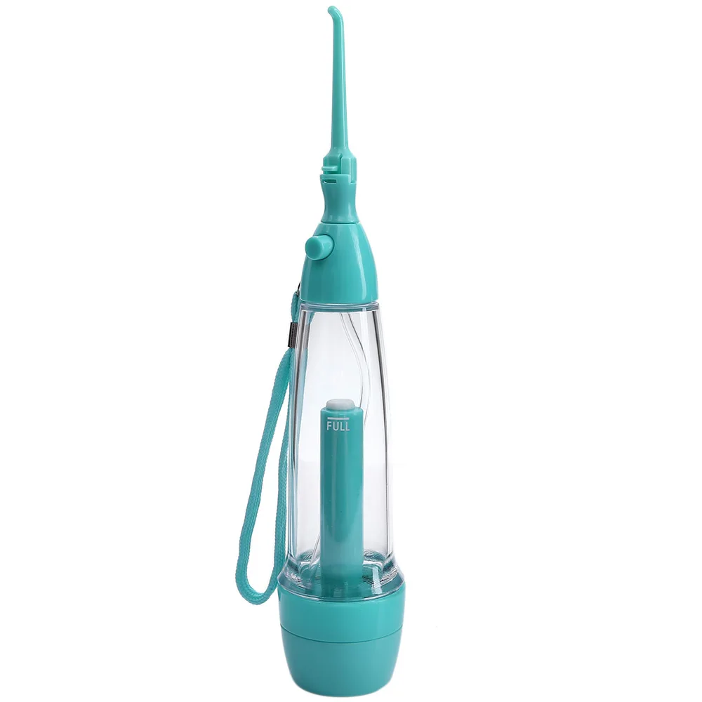 

Gustala 90ml Oral Irrigator Teeth Cleaner Water Jet Tooth Health Water Non-electric Oral Irrigator Flossing Flosser