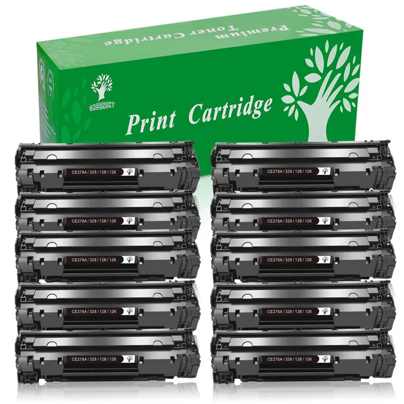 GREENSKY 10x CE278A CRG-128 Новый тонер картриджи для hp LaserJet Pro P1606dn M1536dn P1600 P1606 M1536DNF P1560 P1566