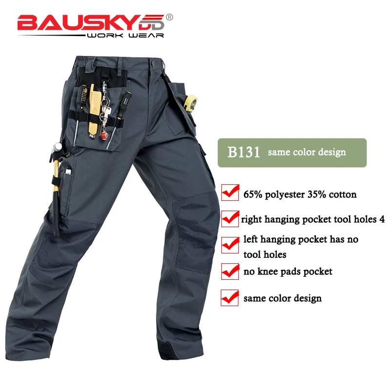

Bauskydd B131 safety clothing work wear Overalls work clothes spring /autumn trousers many tool pockets wear-resisting firm