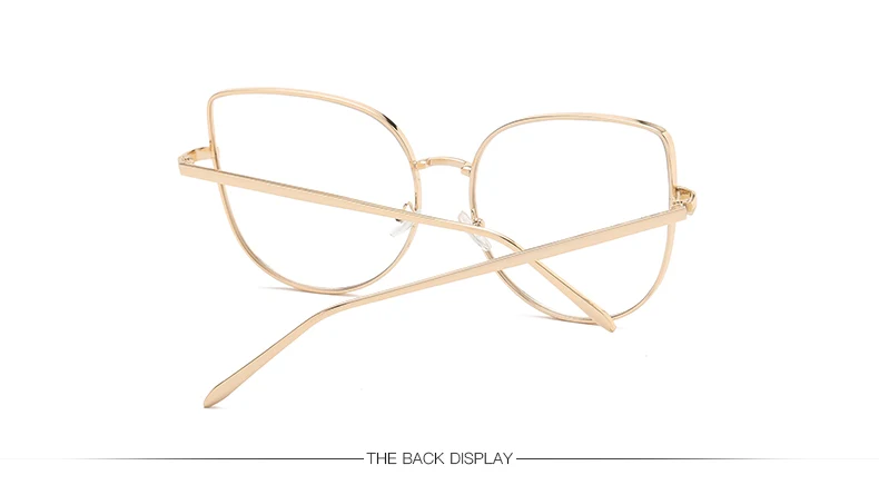 Oversize Для женщин из Металла кошачий глаз очки кадр Брендовая дизайнерская обувь модные Для мужчин прозрачные линзы очки Очки очки Рамка для
