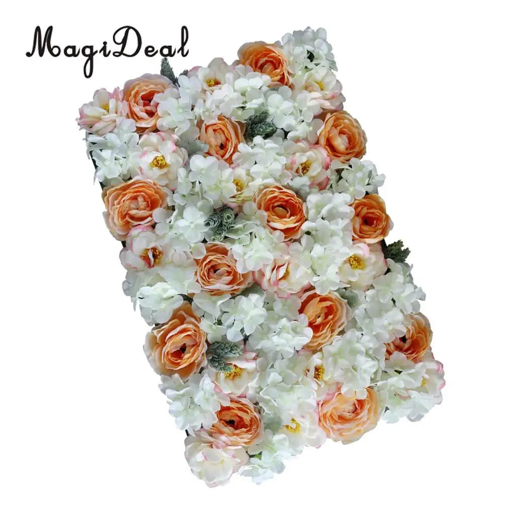 Artificial Rose Flower Wall Panels Wedding Anniversary Venue Flower Arrangement DIY Art Decor Photo Backdrops