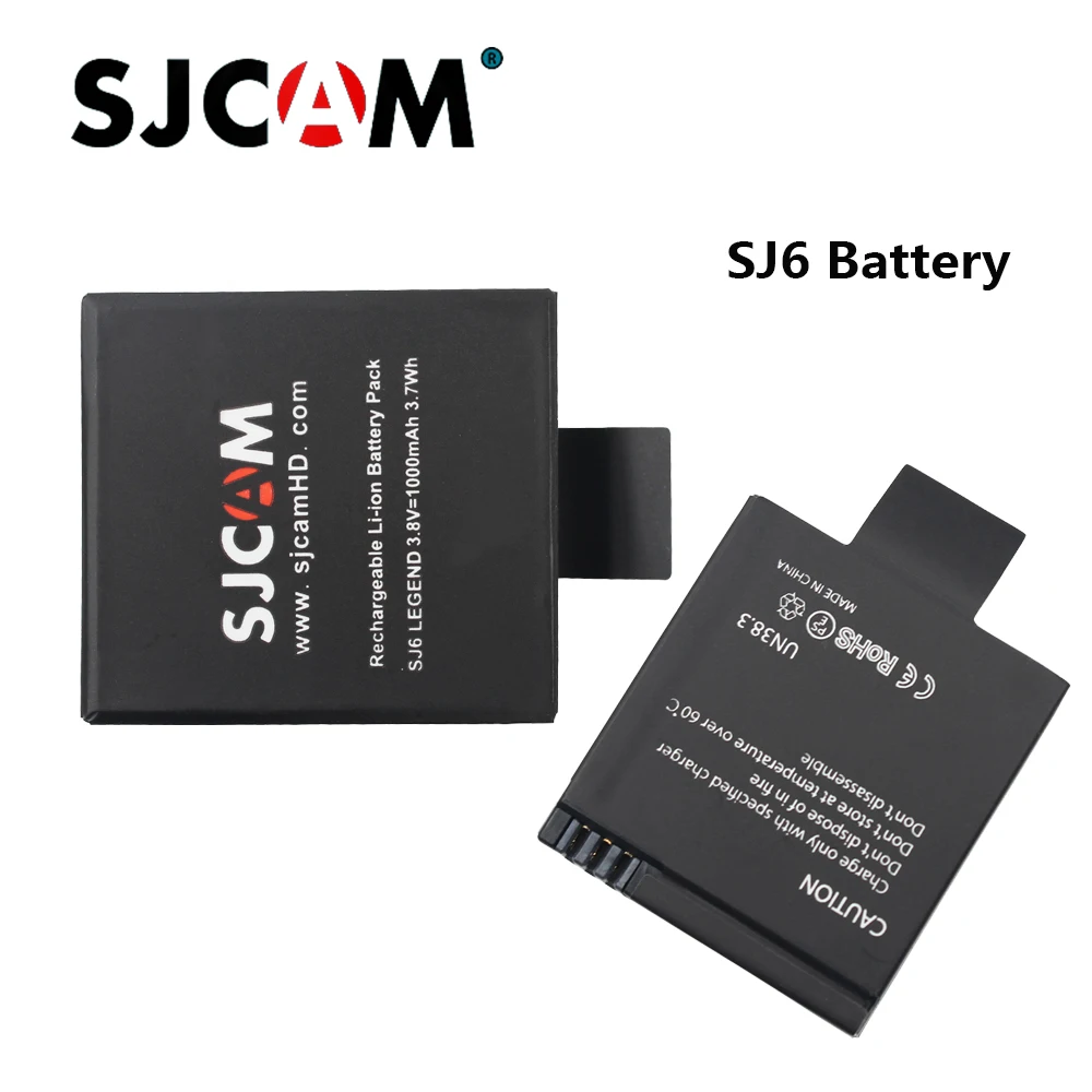 Original SJCAM Brand SJ6 Legend Battery 3.8V 1000mAh 3.7Wh Li ion