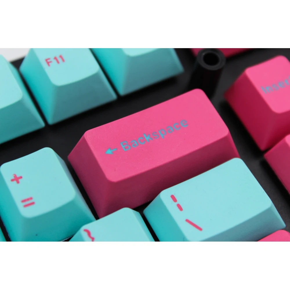 Двойная крышка ключа PBT MP 104 клавиши вишневый профиль MX Переключатель ANSI макет