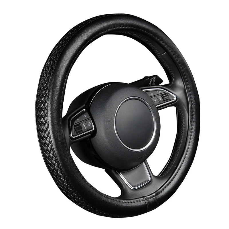

LCRTDS PU Leather Steering Wheel Cover For Mazda mazda 3 2007 2008 2010 2014 2015 2016 2017 2018 axela bk bl 323