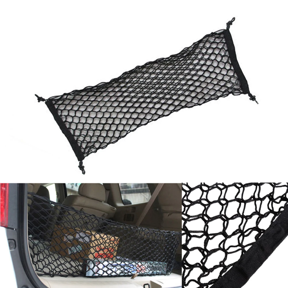 

Universal Car Mesh Luggage Organizer 30*90 cm Trunk Boot String Bag Elastic Nylon Rear Cargo Tidy Net Storage for SUV