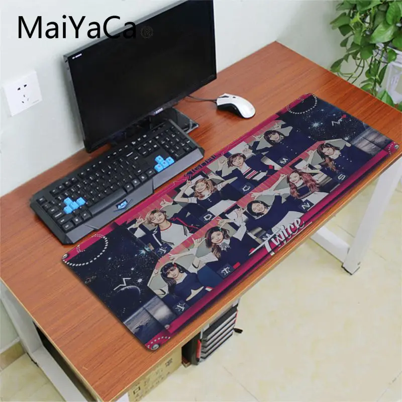 Удобный коврик для мыши Maiyaca двойная мина Kpop игровой скоростной клавиатуры