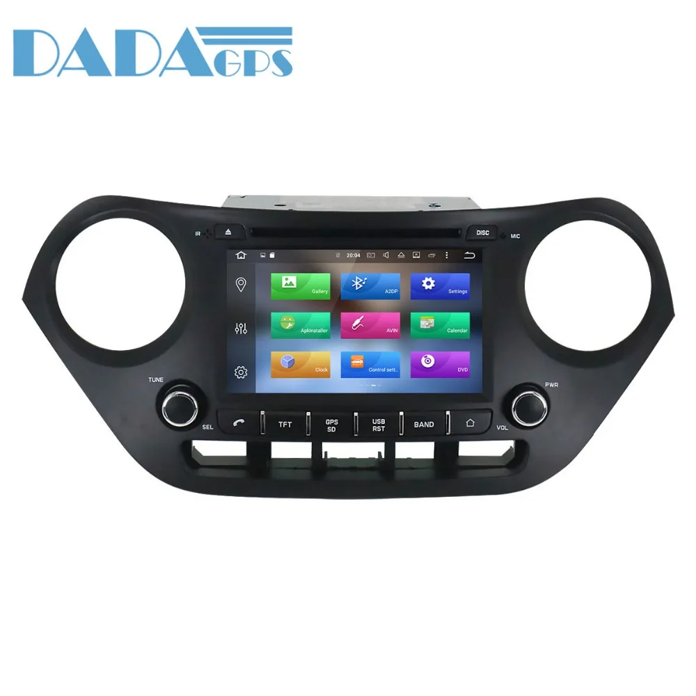 Cheap Android 8.0 7.1 Car GPS Radio Multimedia Headunit For Hyundai I10 I-10 2013-2018 left and right hand DVD Player Stereo Headunit 3