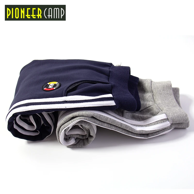 

Pioneer camp new kids winter fleece sweatpants boys fashion striped trousers boys warm cotton pants kids children blue BZZ810199