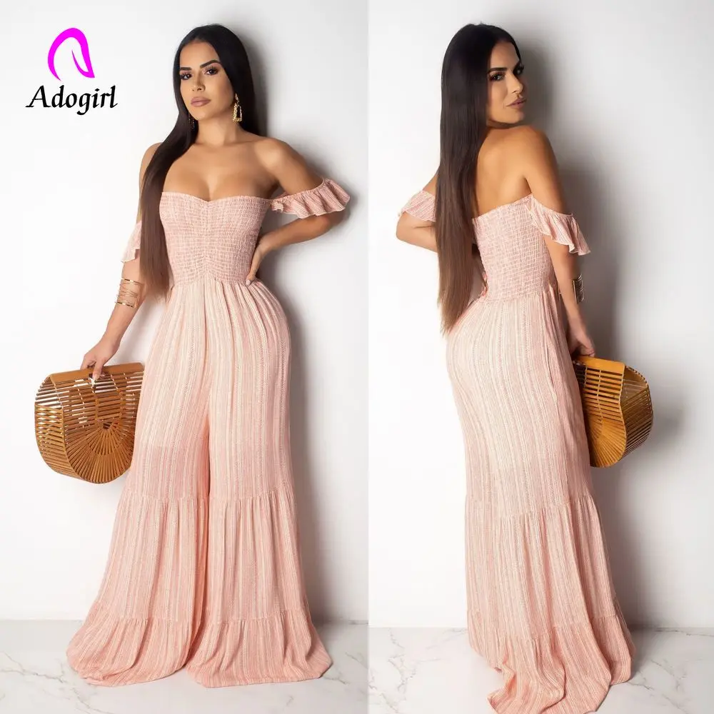 

Off Shoulder Women Chiffon Jumpsuit Loose Long Romper Plus Size Jumpsuit Trouser Casual Fashion Streetwear Outfits Soft Overalls