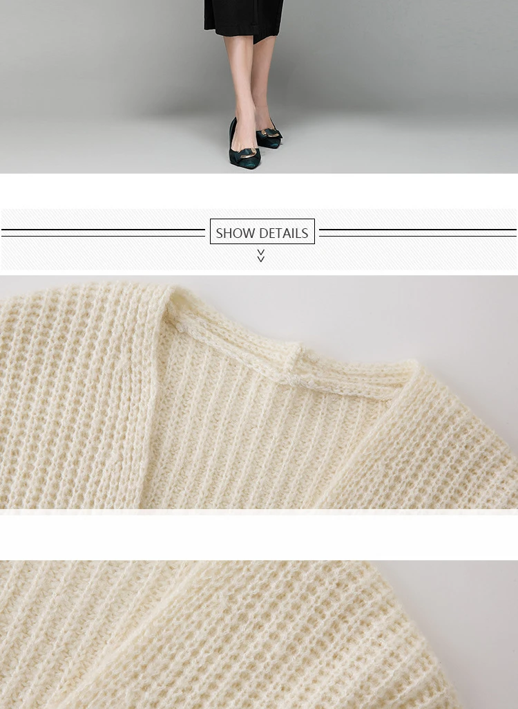 Women's knitted Cardigan 2018 Korean Female Long Sleeve Cardigan Plus Size Sweater Knitted Cardigans Women Tops mujer (2)