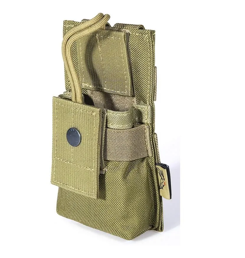 FLYYE MOLLE короткое радио Pounch Охота Кемпинг Туризм Альпинизм Открытый Тактический военная кордюра боевой PH-C009