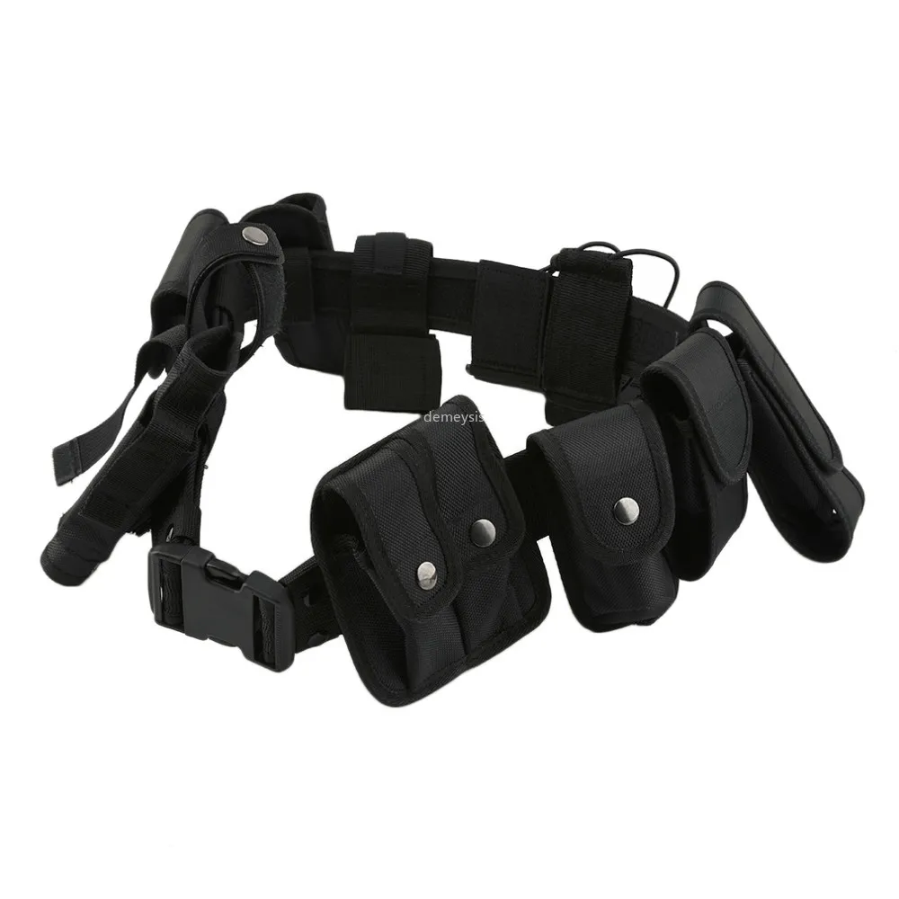 

Tactical Combat Waist Belt 10 Sets Army Millitary Duty Utility Belt Durable Shooting Hunting Holster Pouches Waist Belts