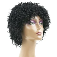 Soowee высокотемпературные синтетические волосы короткие вьющиеся парики аксессуары для волос и головных уборов косплей парик для черных женщин