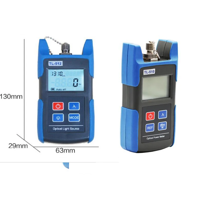 

2PC/TL-512+TL-510 Laser power meter 1310/1550nm Fiber Optical Laser Light Source -70~+10dBm/-50~+26dBm SC/FC Universal Connector