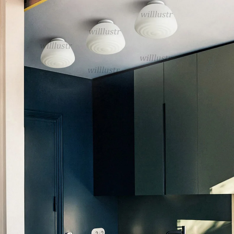 Современный стеклянный потолочный светильник Минималистский свет для отеля, ресторана, дверного проема, кафе, гостиной, столовой, спальни