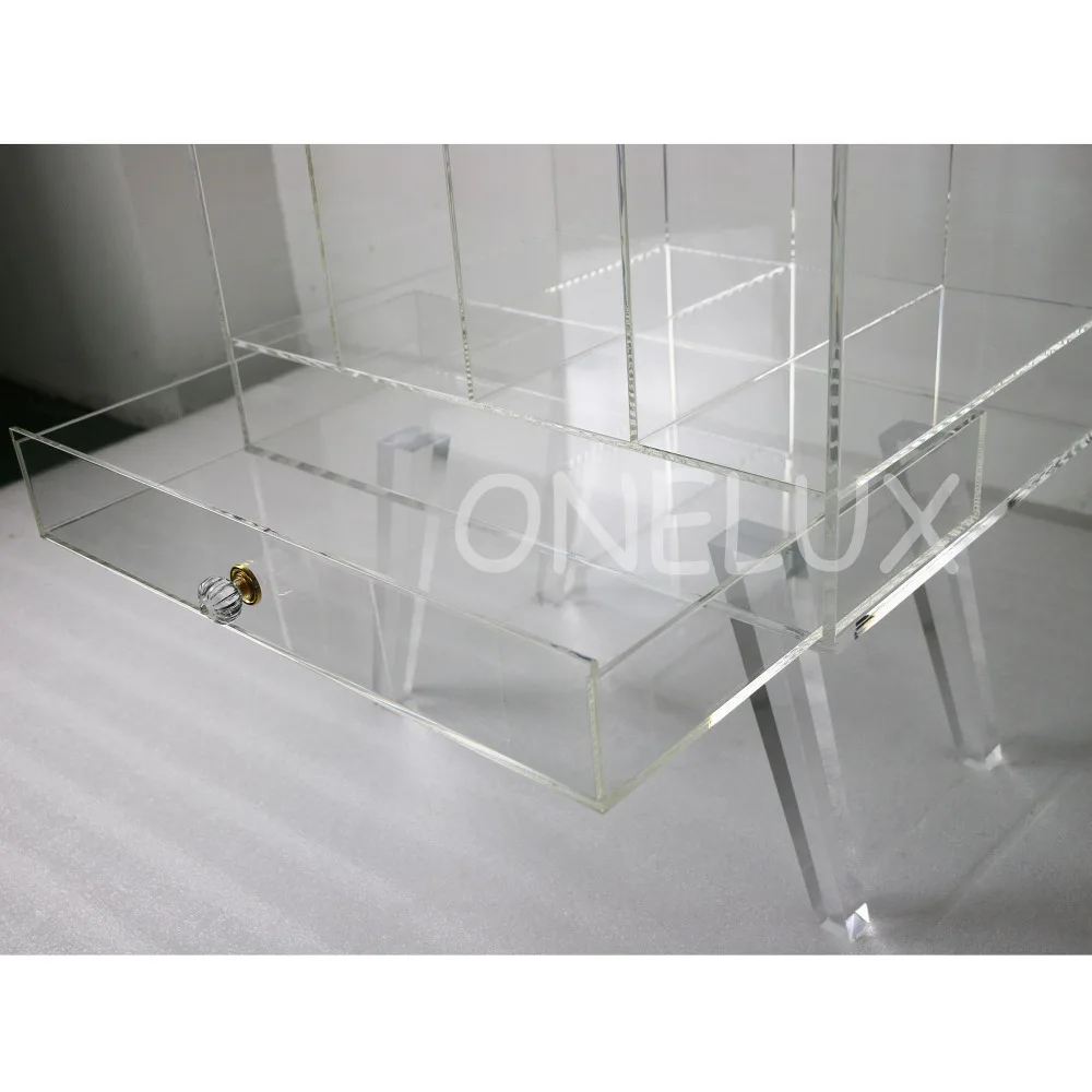 Высокая прозрачность тумбочка, прозрачный акриловый книжный чехол, прикроватная тумбочка-столик-51W36D60H CM