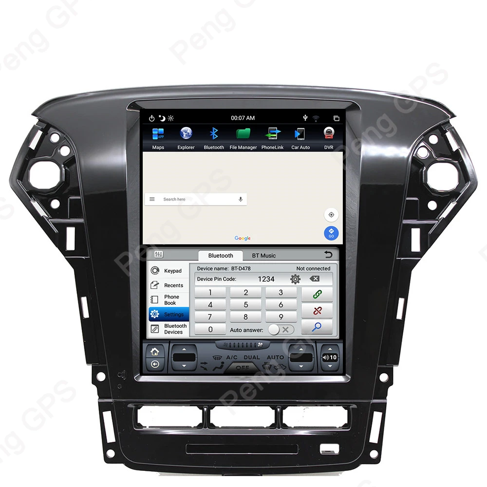 Excellent 4G+64G Android 8.1 Car GPS Navigation for Ford Mondeo/Fusion MK4 2011-2013 IPS Screen 6Core In-dash Carplay DVD Player PX-6 Unit 5