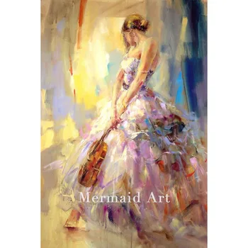 

Jerely Catunao saved to Musically Lindsey Flirting with a Violin Hand-painted Oil Painting on Canvas Wall Art