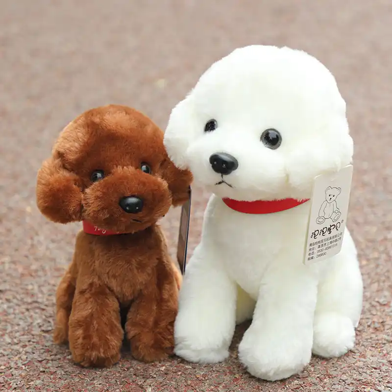 white dog doll