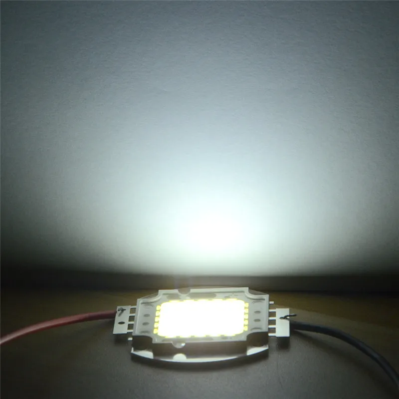 Интегрированный COB светодиодный чип 10 Вт 9-12V 20W 30W 50W 100W 30-36 V светодиодный бисер светодиодный чип COB для прожектора прожектор теплый белый - Испускаемый цвет: Белый