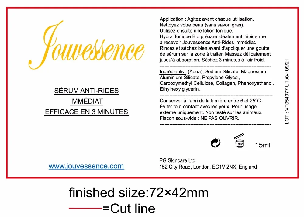 

personal order gold foil hot stamping and black ink printing on clear PVC label sticker, Item No.CU46