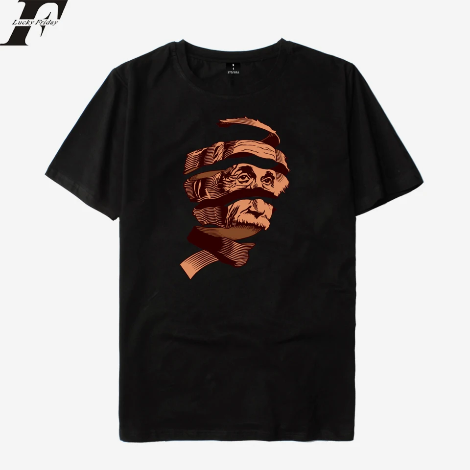 

E MC Escher Einstein Physics Clothes Winner T-shirt Men/Women T-shirts Summer Short T-shirt Men Casual Top Tees Plus Size