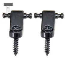 Tooyful 2 шт. гитара железная роликовая нить деревья струна направляющая фиксатора для электрогитары Запасные части черный