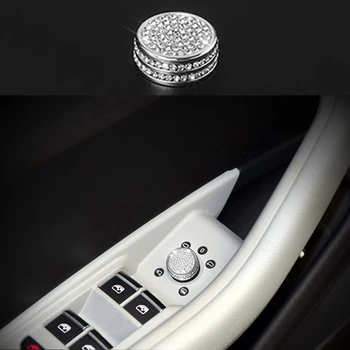 

Diamond Style Front Door Button Switch Case Cover Trim For Audi A3 15-17