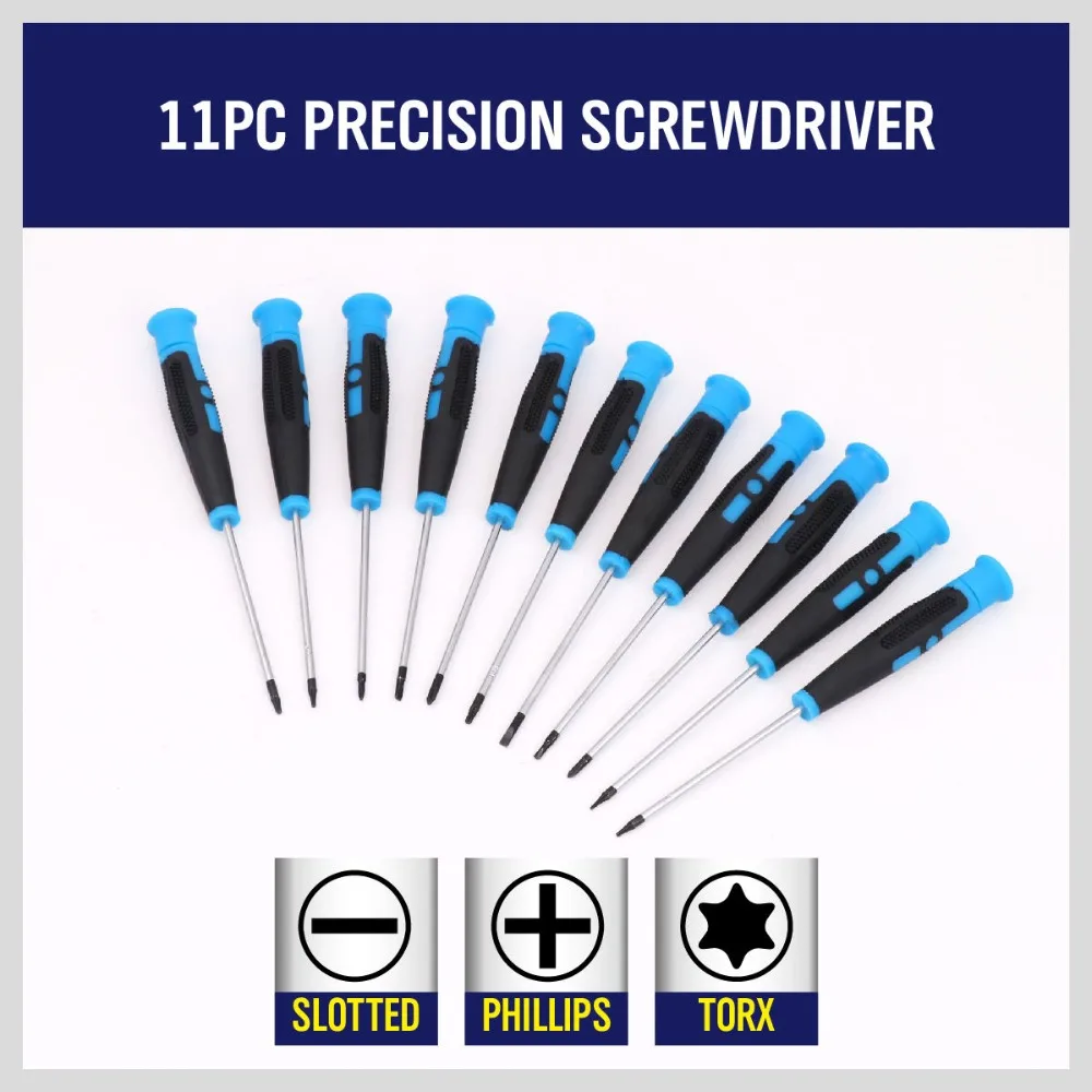 HORUSDY 16pcs Screwdriver Set Precision Torx Screw Driver Bits Pliers and Screwdrivers Kit For PC Phone Electrician Repair Tools