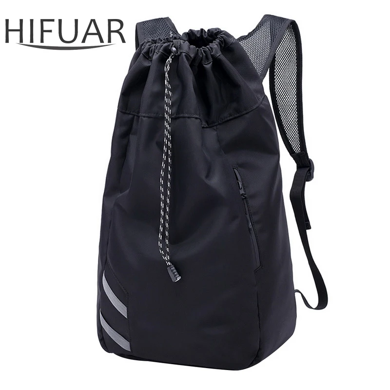 

Men Sports Backpack Waterproof Large Capacity Travel Bags Casual Simple Drawstring Bag