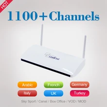 Leadcool Android TV Set Top Box Qhdtv 1100 + Французский Арабский Английский Язык ВЕЛИКОБРИТАНИЯ Италия Германия Спорт Iptv Каналов Сми плеер