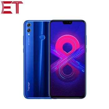 Перейти на Алиэкспресс и купить Новый Смартфон Honor 8X мобильный телефон 4 Гб RAM 128 ГБ ROM HiSilicon Kirin 710 Восьмиядерный полный экран мобильный телефон 2 sim-карты Kirin 710