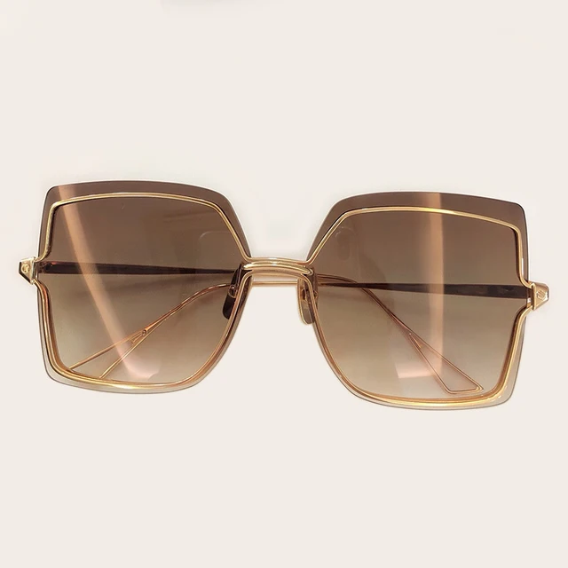 $US $60.00 2019 Big Size Sunglasses Women Brand Designer Square Sun Glasses High Quality Fishing Travel Shades