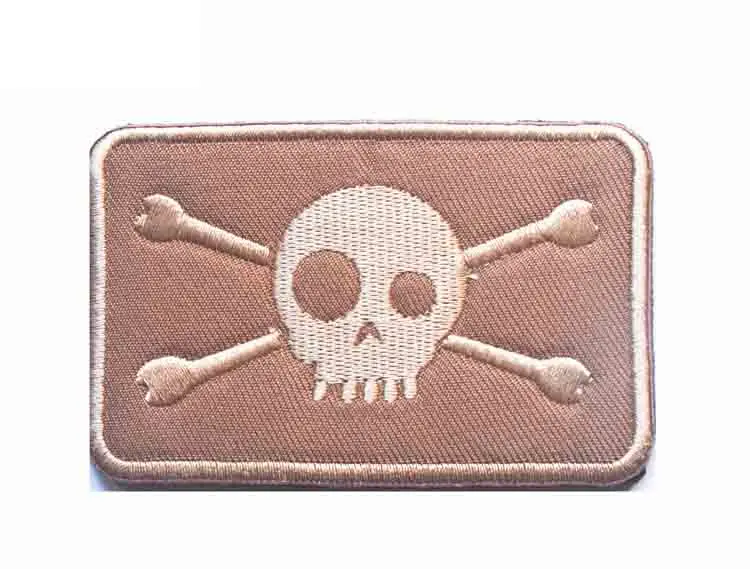 Jolly Rogers пиратский череп США ВМС Вышивка Аппликации значки эмблема военная армия см аксессуар обруч и петля тактический боевой дух - Цвет: NO.5