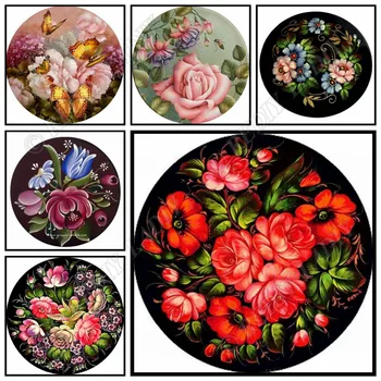

Full Square / Round Diamond Painting Flowers Series Diamond Embroidery Crystal Mosaic Picture Beaded Cross Stitch Hobby & Crafts