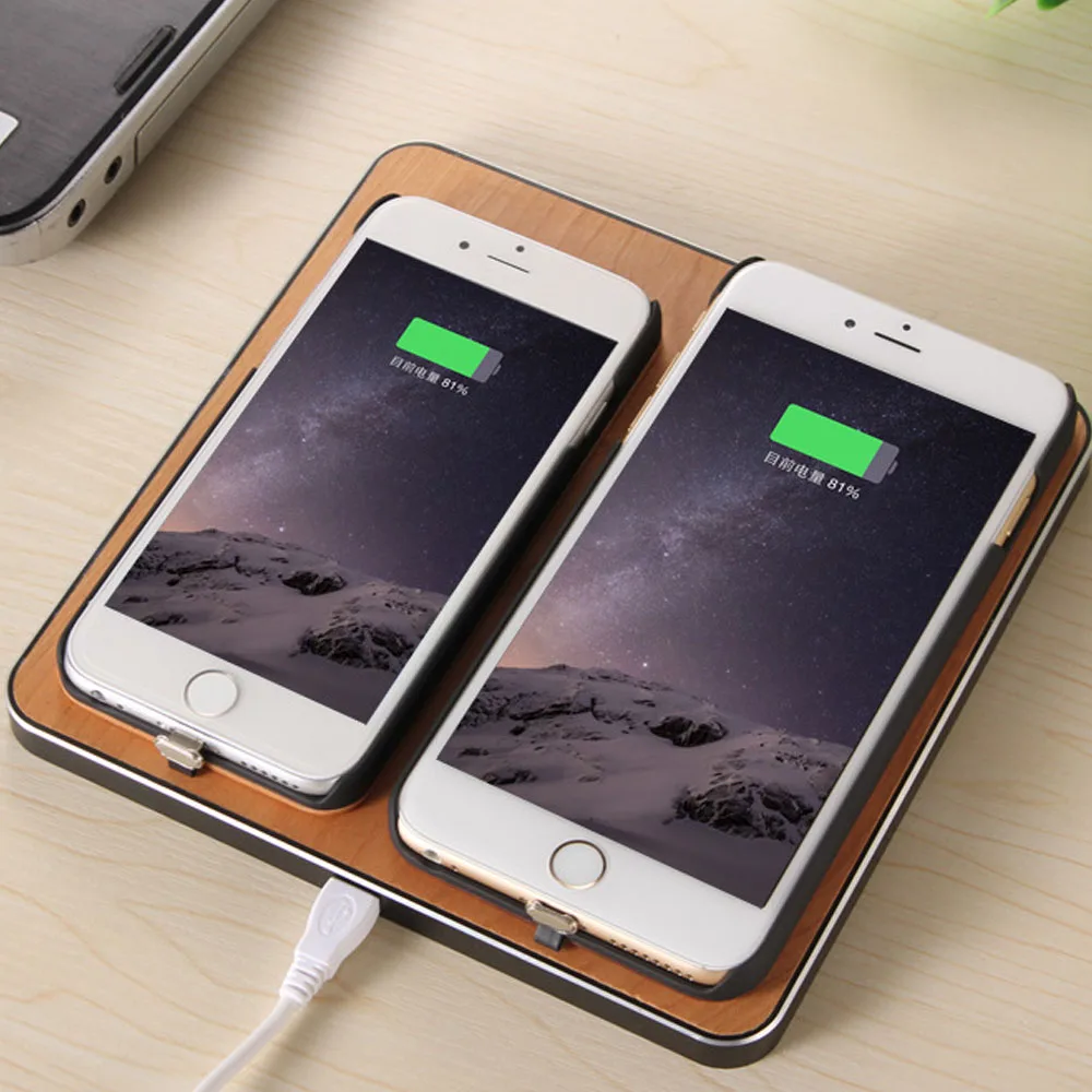 Qi Wireless Charger Charging Slim Wood Pad for xiaomi huawei iPhone 8 8 plus X Samsung S8 S7 Smart Phone Phone Accessories
