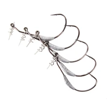 10 шт./лот рыболовные мягкие крючки для Червяков с свинцовой высокоуглеродистой стали широкий выпуклый замок рыболовная приманка рыболовные снасти приманки