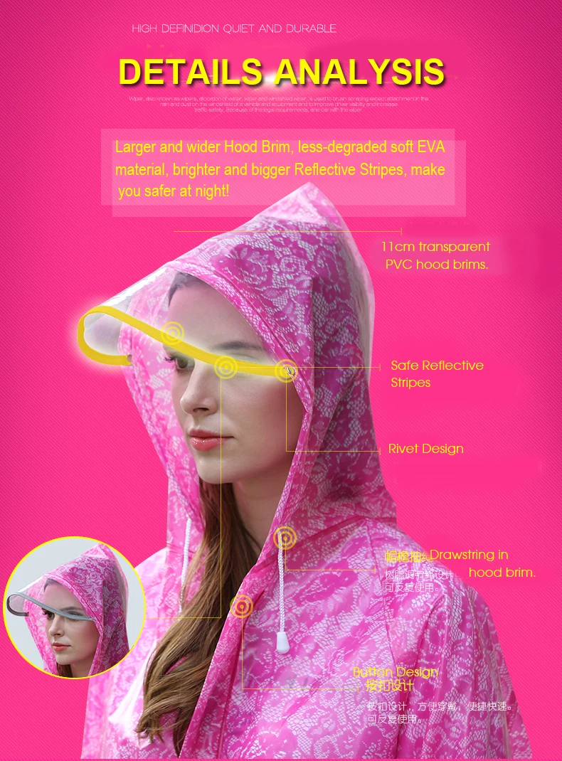 Women Lace Raincoats 15