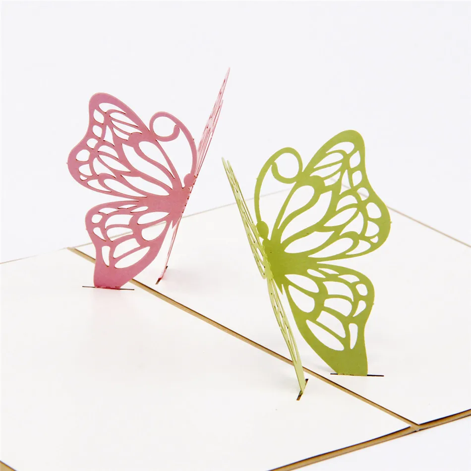 Us 244 Schmetterlinge Kirigami Origami Papier Kunst Und Handwerk 3d Laser Cut Postkarten Grußkarten Cd022 In Karten Einladungen Aus Heim Und