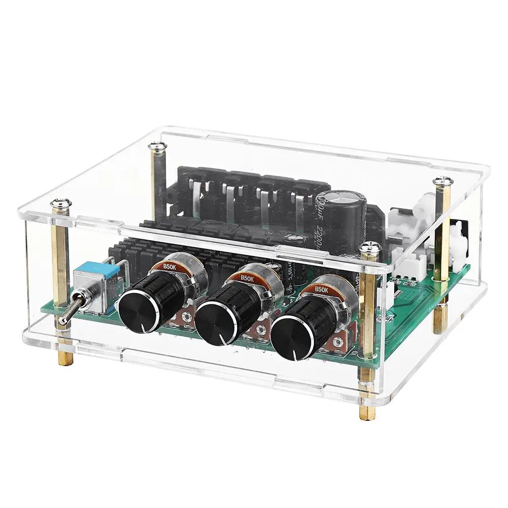 

NEW DC 12V-24V TPA3116D2 2x80W Stereo Amplifier Audio Board Module TPA3116 Digital Amplifier Speaker With Shell