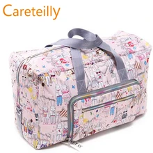Careteilly новая складная дорожная сумка большой емкости водонепроницаемый печати сумки Портативный Женский вещевой мешок
