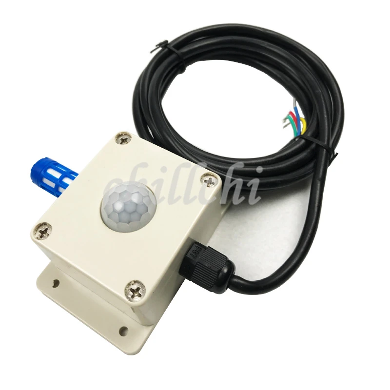 RS485 outdoor illumination temperature and humidity sensor three in one temperature and humidity
