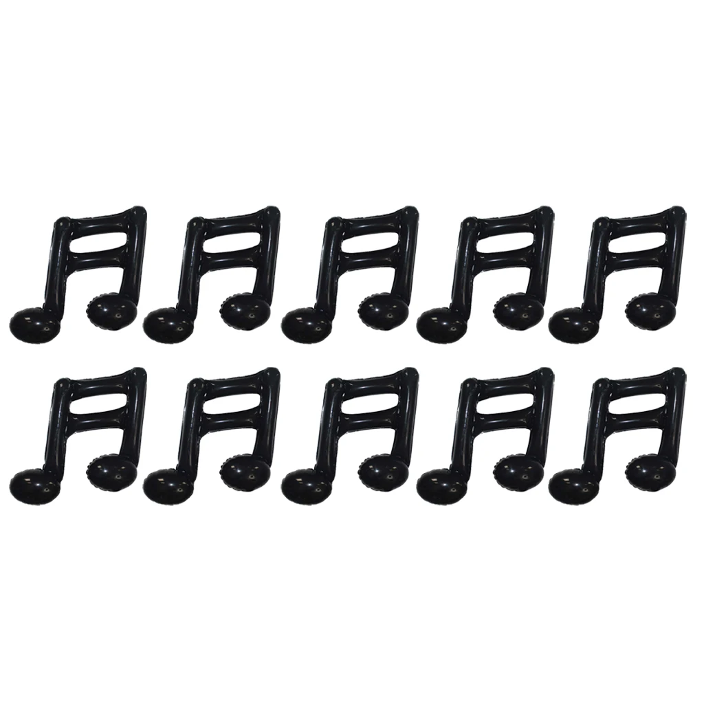 10pcs Music Note Foil Balloons Birthday Party Dance Prom Band School Concert Decoration Accessories Baby shower Party Supplies