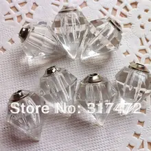 100 шт Белый Цвет Красивая форма флакон подвески, Ожерелье Подвески