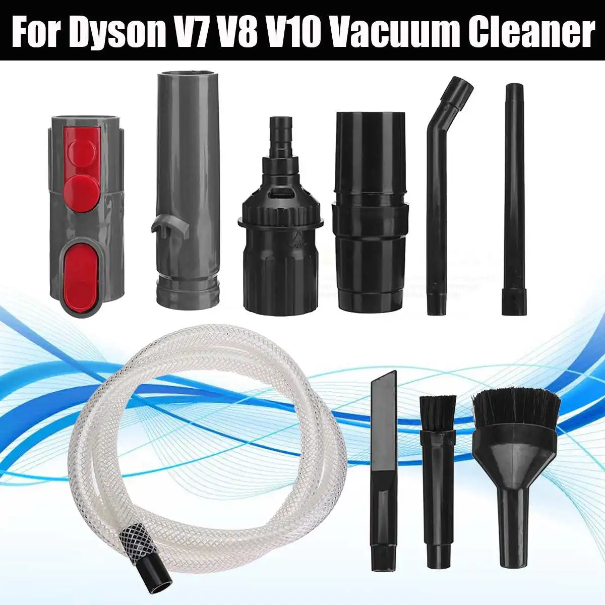 1 комплект 10 шт. набор аксессуаров Сменные щетки для Dyson V7 V8 V10 детали пылесоса для Conta D6 V5 щетки Инструменты крепления