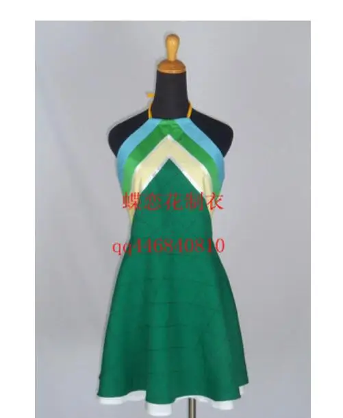 Brdwn FAIRY TAIL женские Венди Marvell 2nd поколения Костюмы для косплея зеленое платье