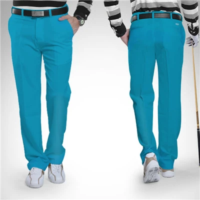 Одежда для клюшек для гольфа, Мужские штаны, брюки для гольфа для мужчин, быстросохнущие летние тонкие брюки для гольфа размера плюс XXS-XXXL, D0357 - Цвет: Синий